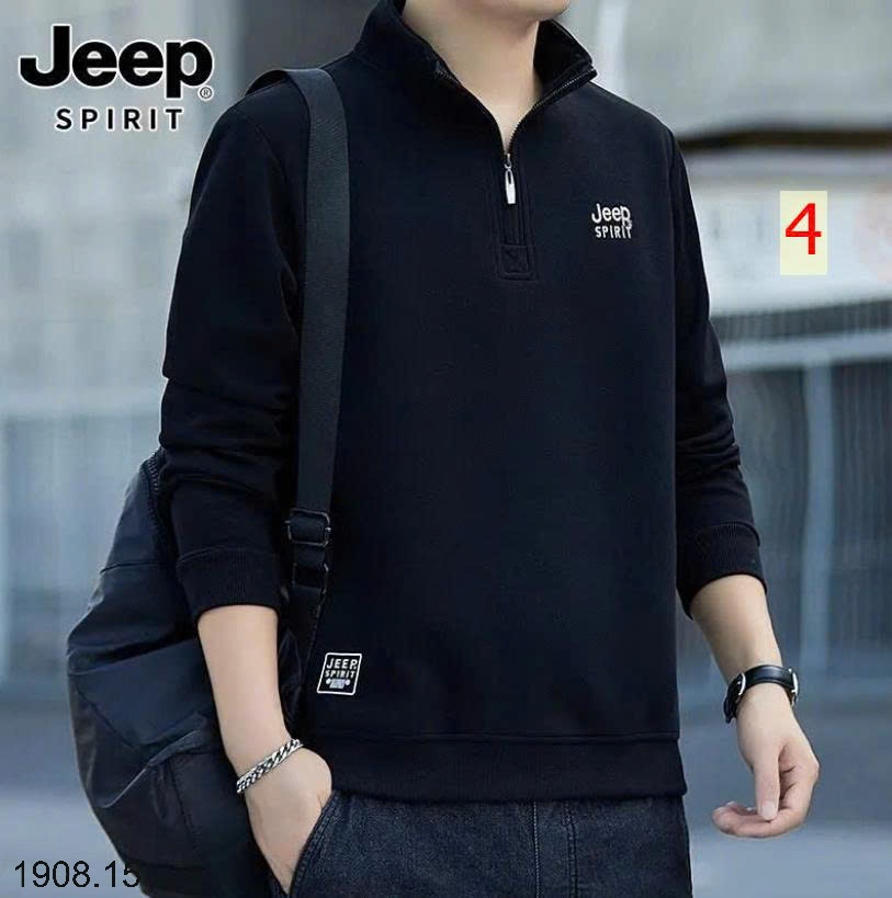 25HA1908.15 - ÁO NỈ JEEP NAM KÉO KHÓA CỔ