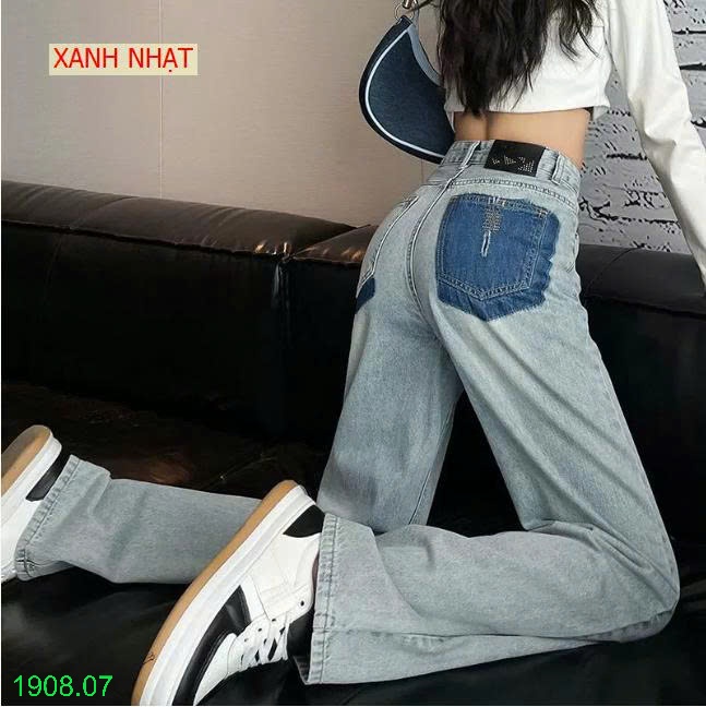 25HA1908.07 - QUẦN JEAN XUÔNG MIX TÚI SAU