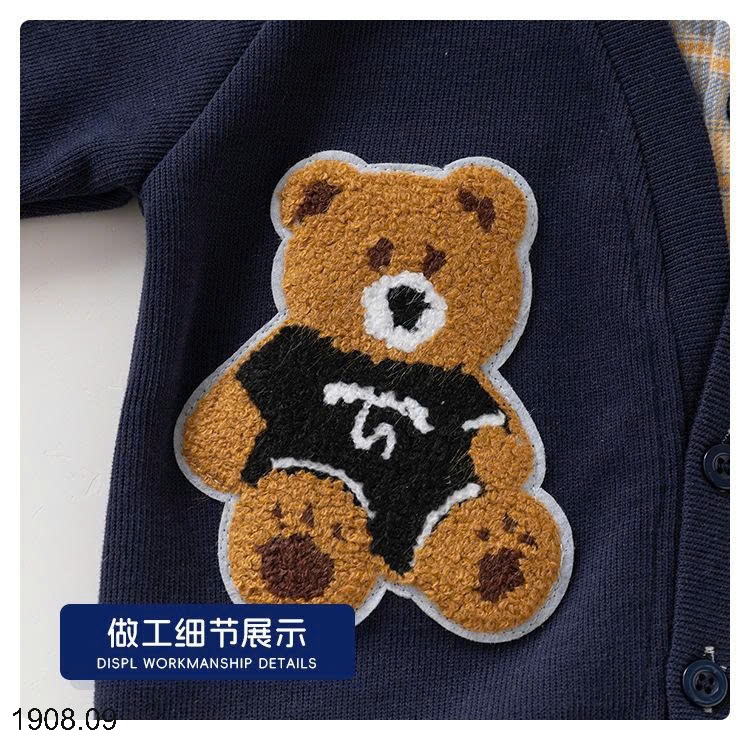 25HA1908.09 - ÁO PHỐI CỔ SƠ MI WELLKIDS