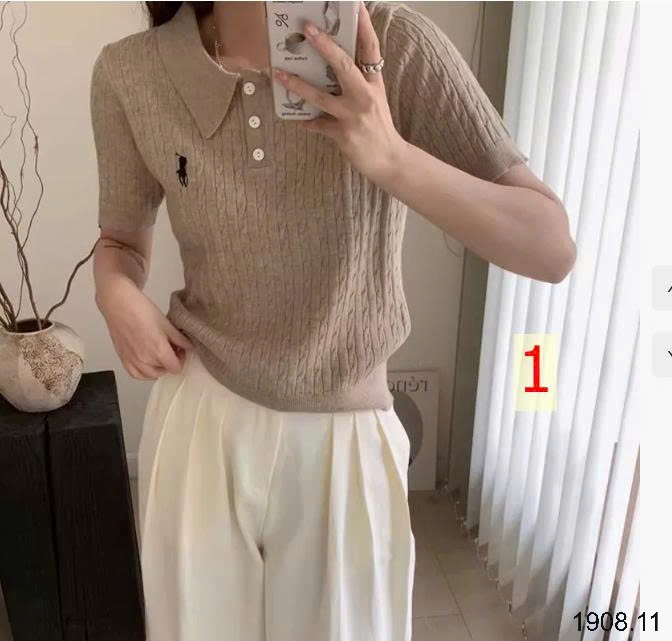 25HA1908.11 - ÁO POLO THÊU NGỰA NỮ