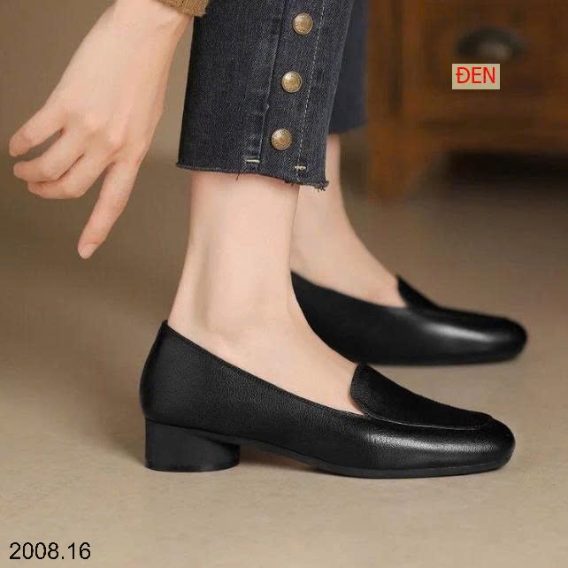 25HA2008.16 - GIÀY LƯỜI CỔ ĐIỂN NỮ