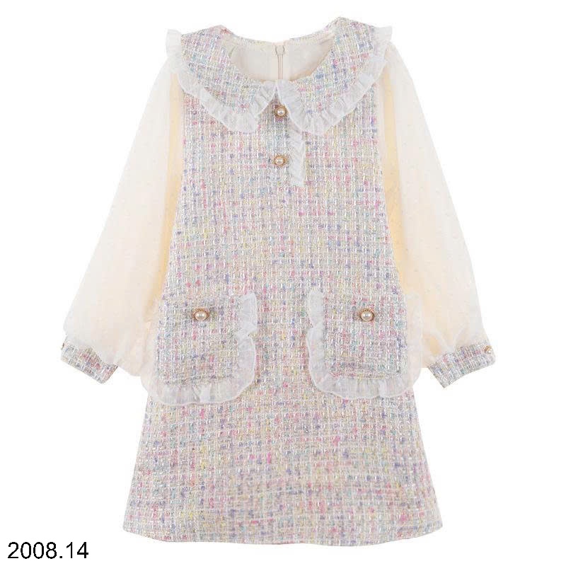 25HA2008.14 - VÁY DẠ TAY BỒNG BÉ GÁI