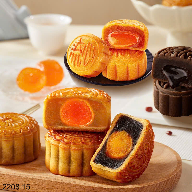 25HA2208.15 - SET 4 HỘP BÁNH TRUNG THU BIBIZAN MIX VỊ