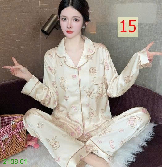 25HA2108.01 - BỘ PIZAMA LỤA CHO NỮ