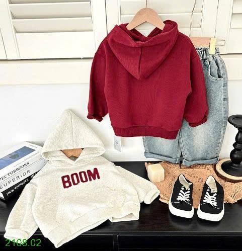 25HA2108.02 - ÁO HOODIE BOOM CHO BÉ