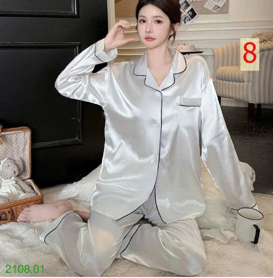 25HA2108.01 - BỘ PIZAMA LỤA CHO NỮ