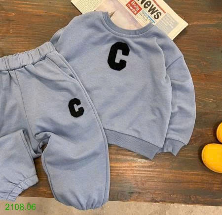 25HA2108.06 - BỘ NỈ CHỮ C CHO BÉ