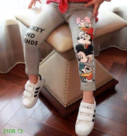25HA2108.13 - QUẦN LEGGING HOẠT HÌNH MICKEY BÉ GÁI