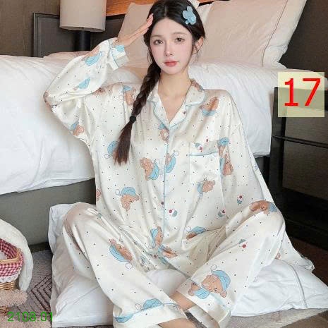 25HA2108.01 - BỘ PIZAMA LỤA CHO NỮ
