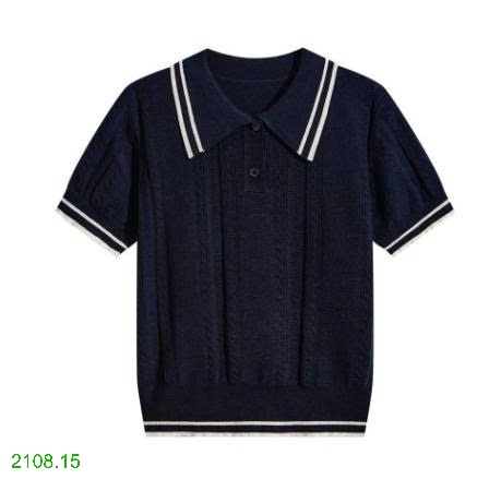 25HA2108.15 - ÁO LEN DỆT KIM POLO NỮ
