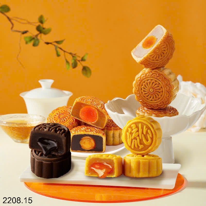 25HA2208.15 - SET 4 HỘP BÁNH TRUNG THU BIBIZAN MIX VỊ
