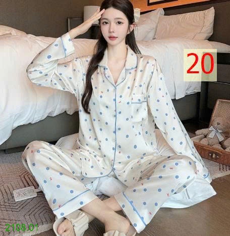 25HA2108.01 - BỘ PIZAMA LỤA CHO NỮ