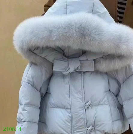 25HA2108.11 - ÁO KHOÁC LÔNG VŨ CỔ LÔNG BÉ GÁI