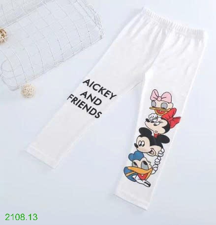 25HA2108.13 - QUẦN LEGGING HOẠT HÌNH MICKEY BÉ GÁI