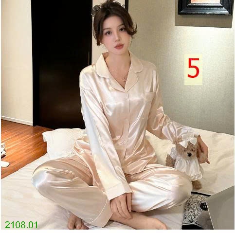 25HA2108.01 - BỘ PIZAMA LỤA CHO NỮ