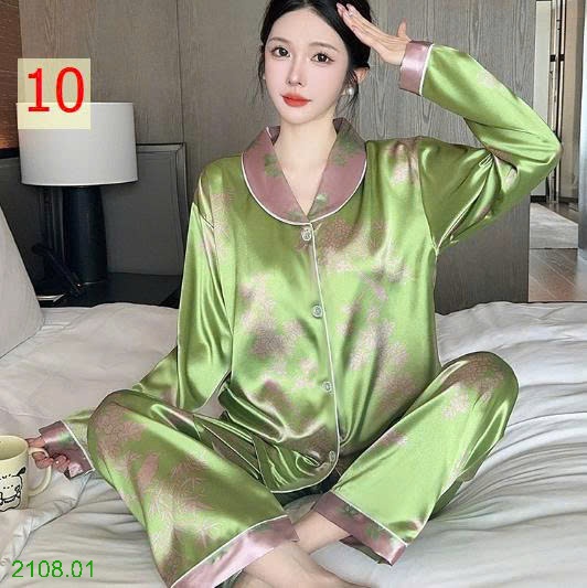 25HA2108.01 - BỘ PIZAMA LỤA CHO NỮ