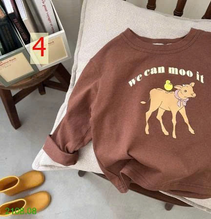 25HA2108.08 - ÁO THUN COTTON HOẠT HÌNH CHO BÉ