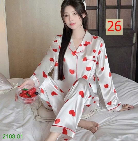 25HA2108.01 - BỘ PIZAMA LỤA CHO NỮ
