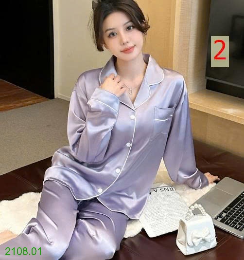 25HA2108.01 - BỘ PIZAMA LỤA CHO NỮ