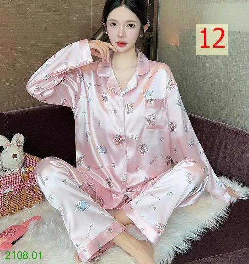 25HA2108.01 - BỘ PIZAMA LỤA CHO NỮ
