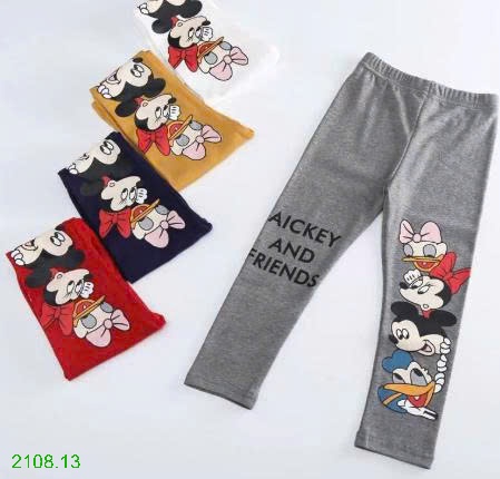 25HA2108.13 - QUẦN LEGGING HOẠT HÌNH MICKEY BÉ GÁI