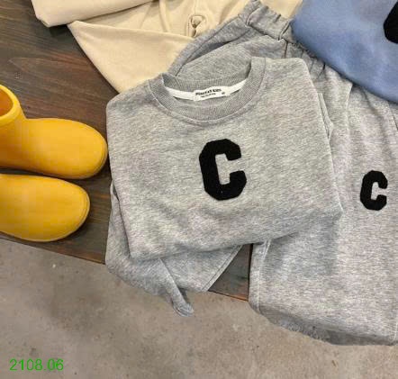 25HA2108.06 - BỘ NỈ CHỮ C CHO BÉ