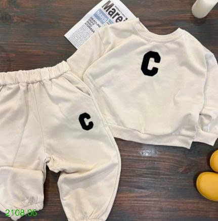 25HA2108.06 - BỘ NỈ CHỮ C CHO BÉ