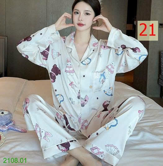 25HA2108.01 - BỘ PIZAMA LỤA CHO NỮ