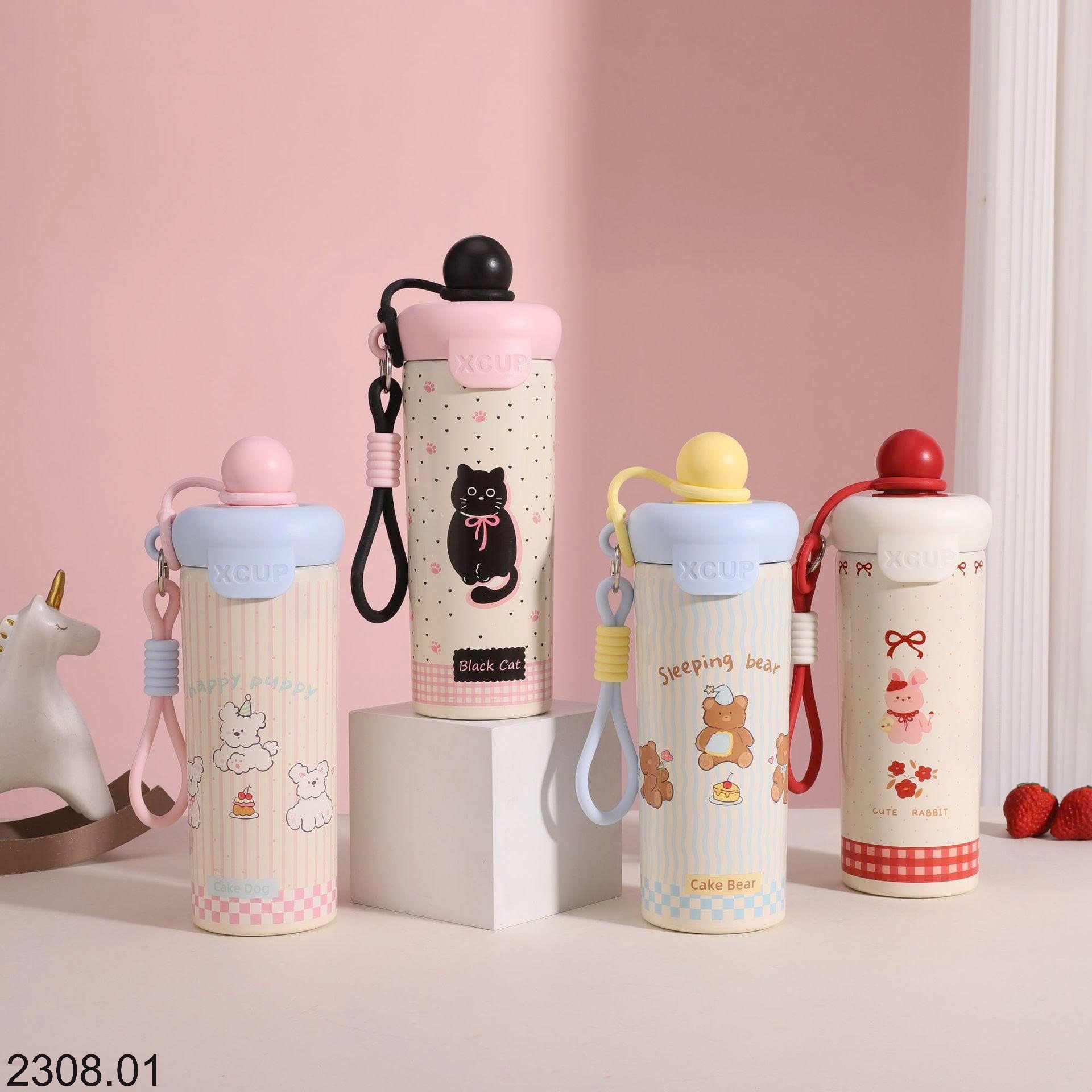 25HA2308.01 - BÌNH UỐNG NƯỚC GIỮ NHIỆT HOẠT HÌNH