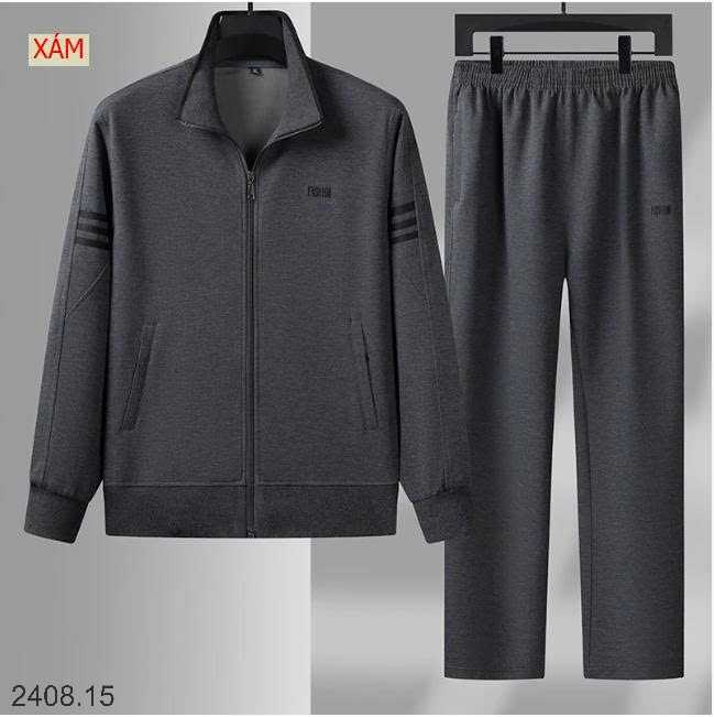 25HA2408.15 - BỘ THỂ THAO NAM KÉO KHOÁ