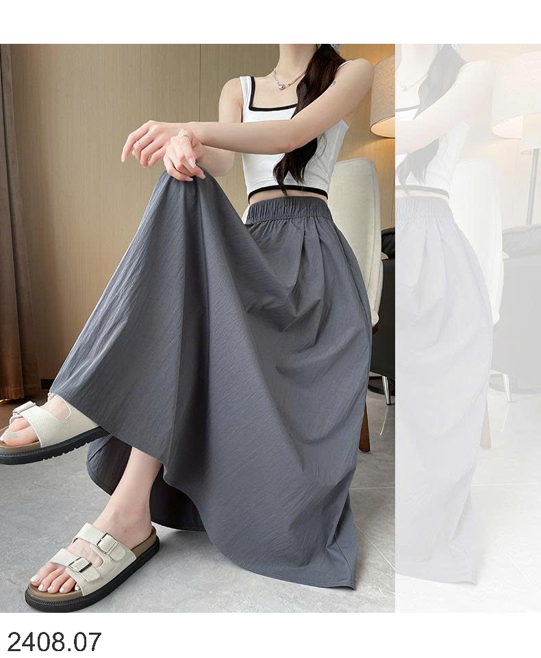 25HA2408.07 - CHÂN VÁY CHỮ A DÁNG DÀI YAMAMOTO
