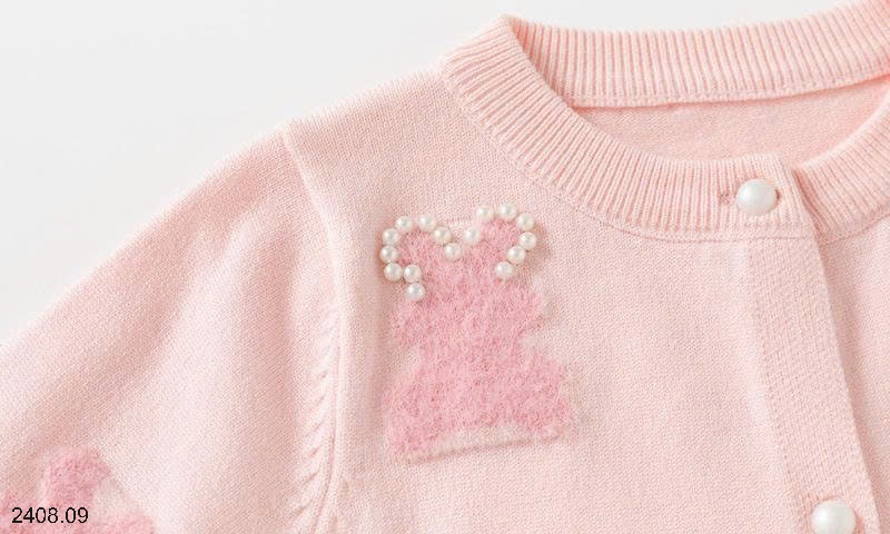 25HA2408.09 - ÁO CARDIGAN BÉ GÁI HÃNG TGY