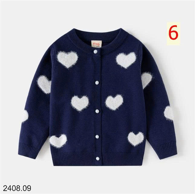 25HA2408.09 - ÁO CARDIGAN BÉ GÁI HÃNG TGY