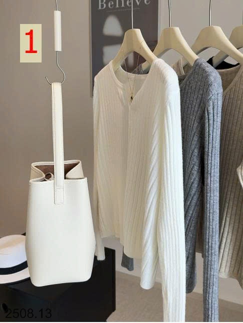 25HA2508.13 - ÁO CARDIGAN DỆT KIM GÂN CỔ V NHÀ ANNA