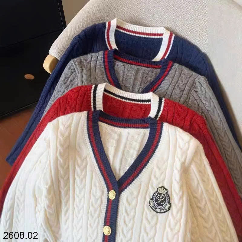 25HA2608.02 - ÁO CARDIGAN LEN CỔ V NỮ