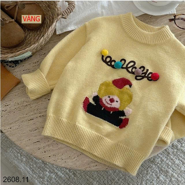 25HA2608.11 - ÁO LEN HOẠT HÌNH DỄ THƯƠNG BG