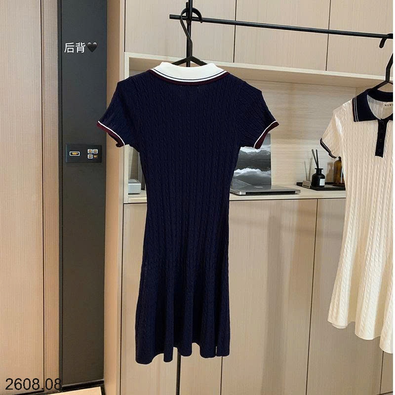 25HA2608.08 - VÁY LEN BODY CỔ POLO NHÀ WGWE