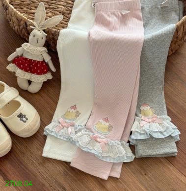 25HA2708.04 - QUẦN LEGGING THỎ BÉ GÁI