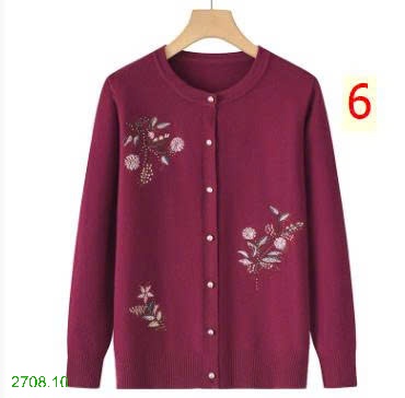 25HA2708.10 - ÁO CARDIGAN LEN NỮ TRUNG NIÊN