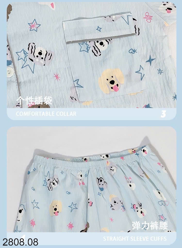 25HA2808.08 - SET 2 BỘ PIJAMA MẶC NHÀ NỮ