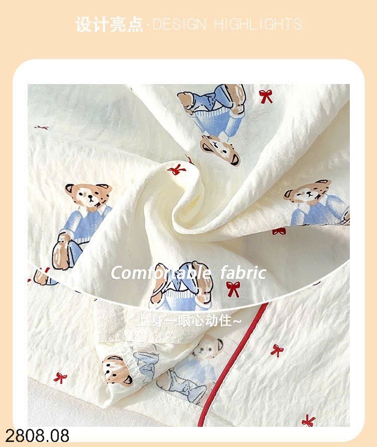 25HA2808.08 - SET 2 BỘ PIJAMA MẶC NHÀ NỮ