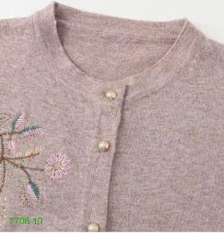 25HA2708.10 - ÁO CARDIGAN LEN NỮ TRUNG NIÊN