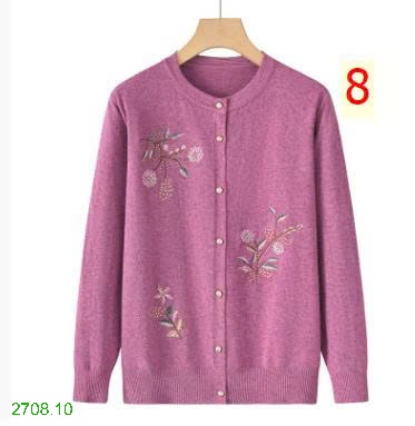 25HA2708.10 - ÁO CARDIGAN LEN NỮ TRUNG NIÊN