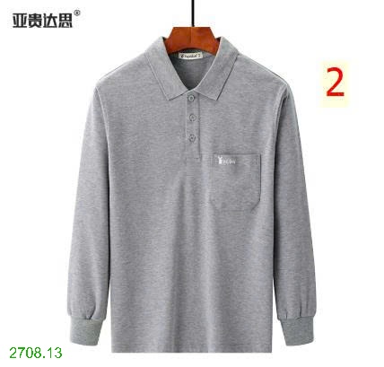 25HA2708.13 - POLO TRƠN MÀU DÀI TAY TRUNG NIÊN