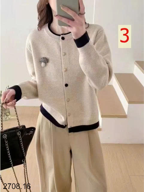 25HA2708.16 - CARDIGAN LEN PHỐI VIỀN