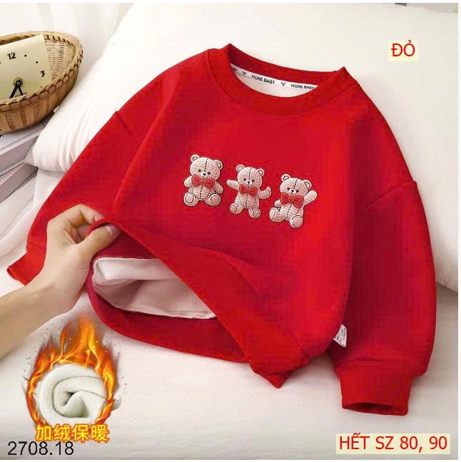 25HA2708.18 - ÁO NỈ LÓT LÔNG CHO BÉ