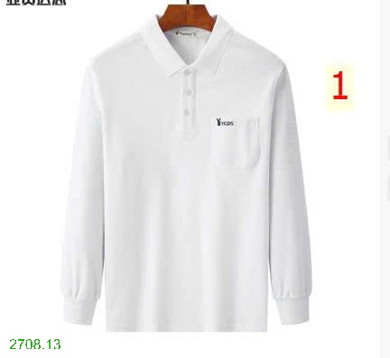 25HA2708.13 - POLO TRƠN MÀU DÀI TAY TRUNG NIÊN
