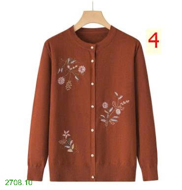 25HA2708.10 - ÁO CARDIGAN LEN NỮ TRUNG NIÊN
