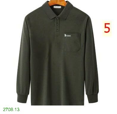 25HA2708.13 - POLO TRƠN MÀU DÀI TAY TRUNG NIÊN