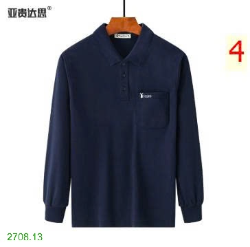 25HA2708.13 - POLO TRƠN MÀU DÀI TAY TRUNG NIÊN